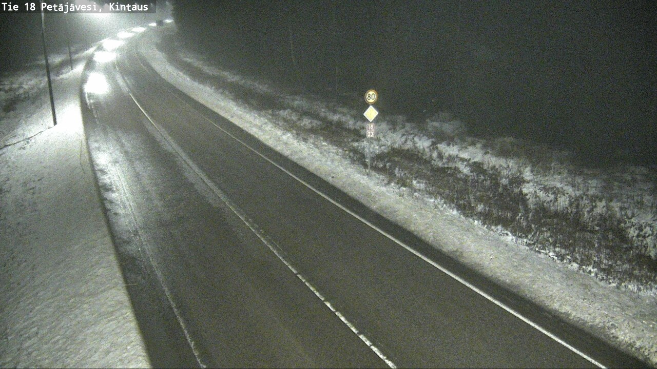 Weather Camera Image Väg 18 Petäjävesi, Kintaus, Petäjävesi, Keski-Suomi