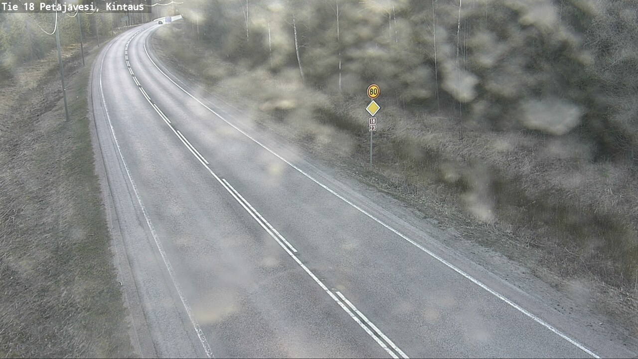 Weather Camera Image Väg 18 Petäjävesi, Kintaus, Petäjävesi, Keski-Suomi