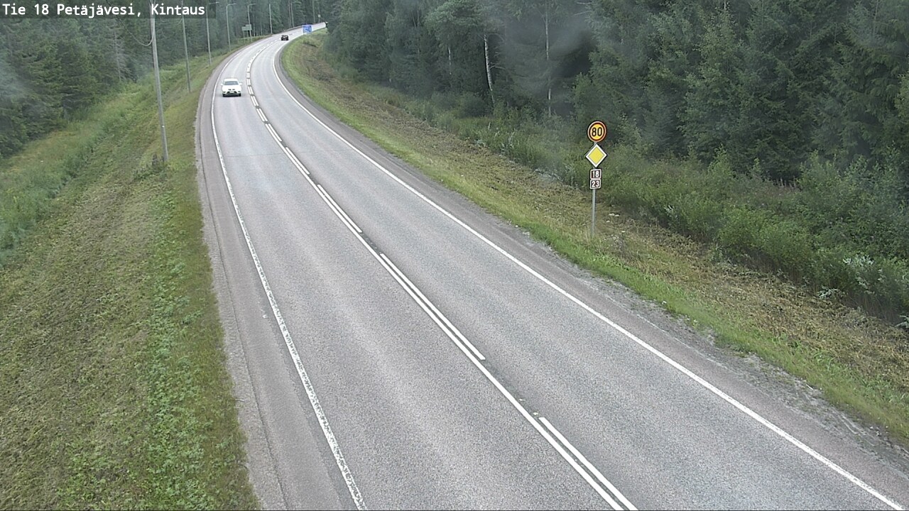 Weather Camera Image Road 18 Petäjävesi, Kintaus, Petäjävesi, Keski-Suomi