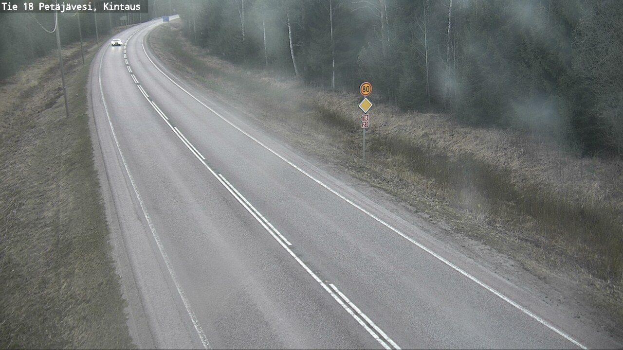 Weather Camera Image Väg 18 Petäjävesi, Kintaus, Petäjävesi, Keski-Suomi