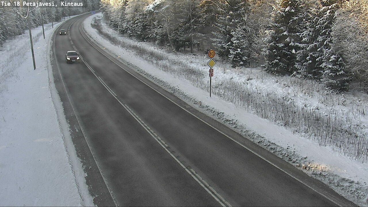 Weather Camera Image Road 18 Petäjävesi, Kintaus, Petäjävesi, Keski-Suomi