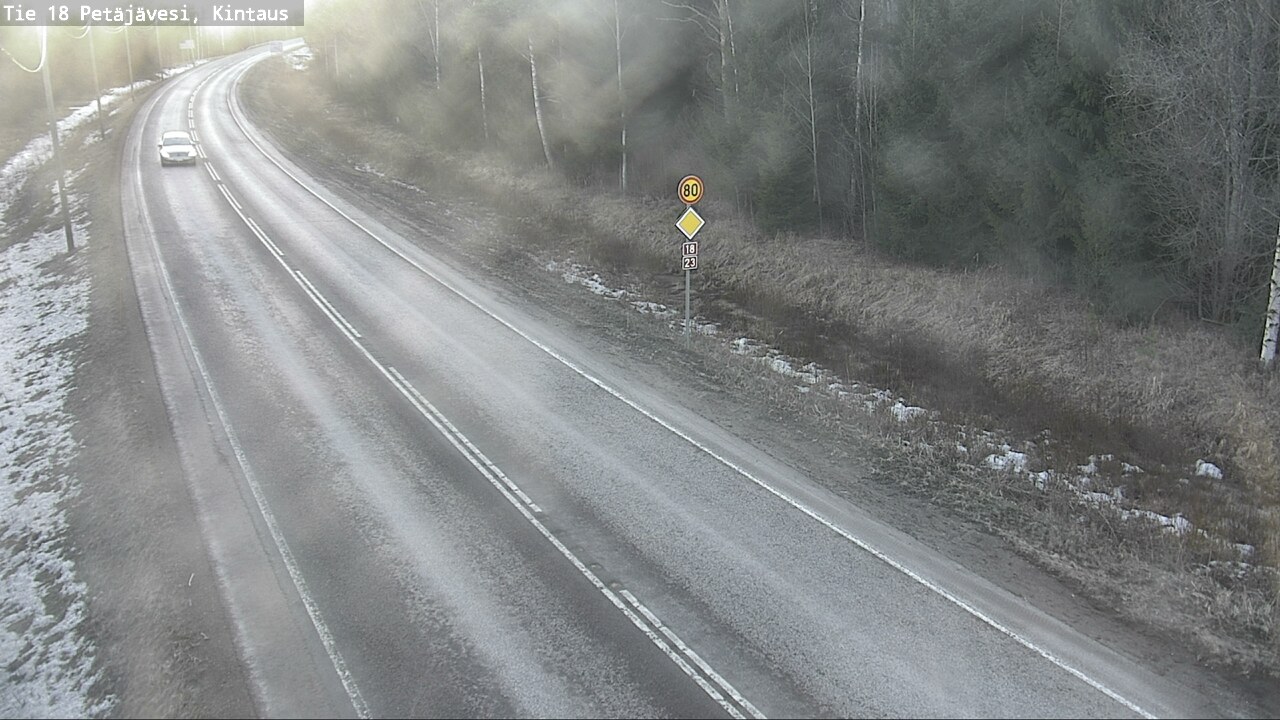 Weather Camera Image Road 18 Petäjävesi, Kintaus, Petäjävesi, Keski-Suomi