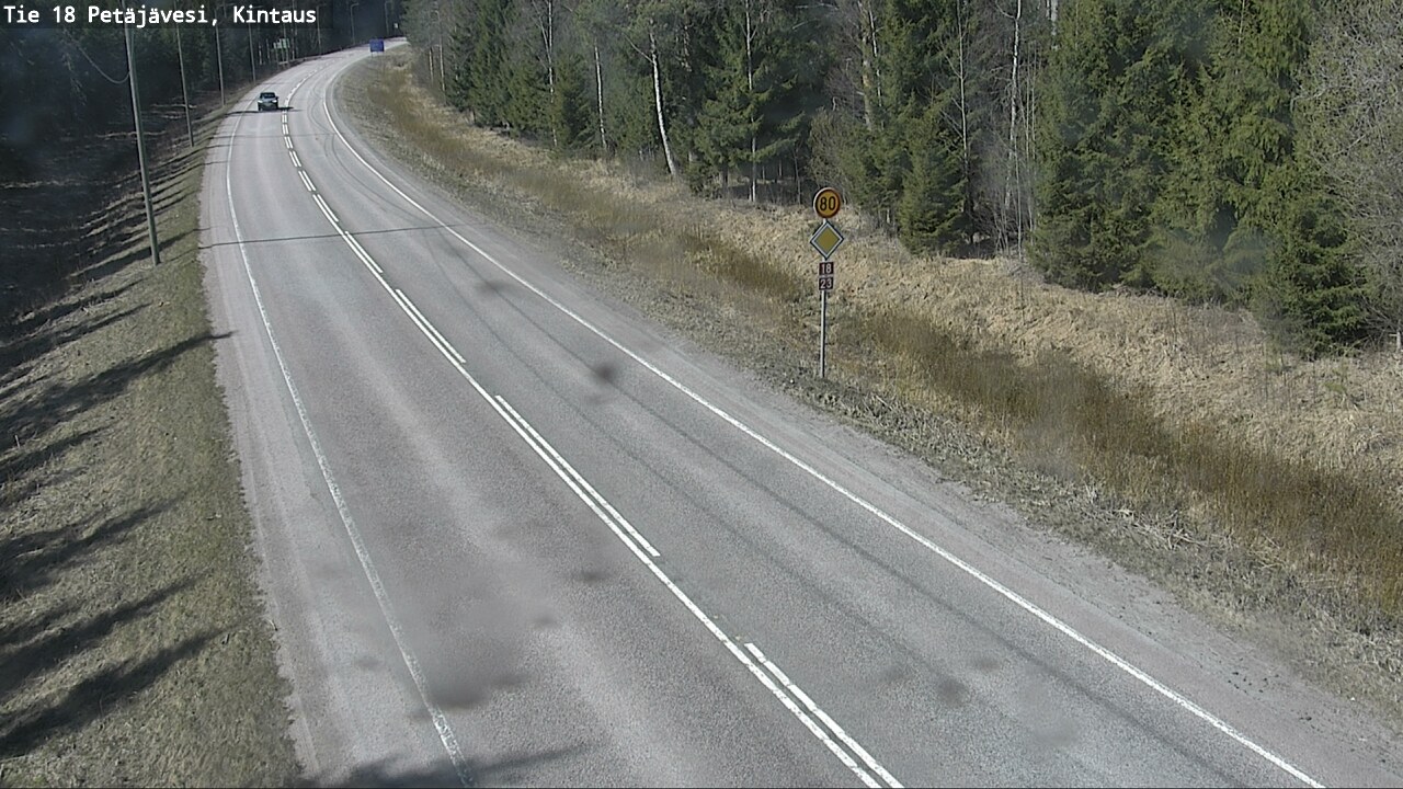 Weather Camera Image Väg 18 Petäjävesi, Kintaus, Petäjävesi, Keski-Suomi