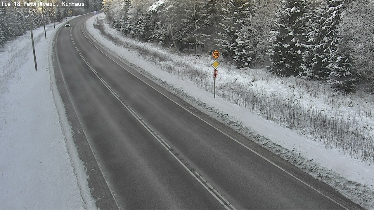 Weather Camera Image Road 18 Petäjävesi, Kintaus, Petäjävesi, Keski-Suomi