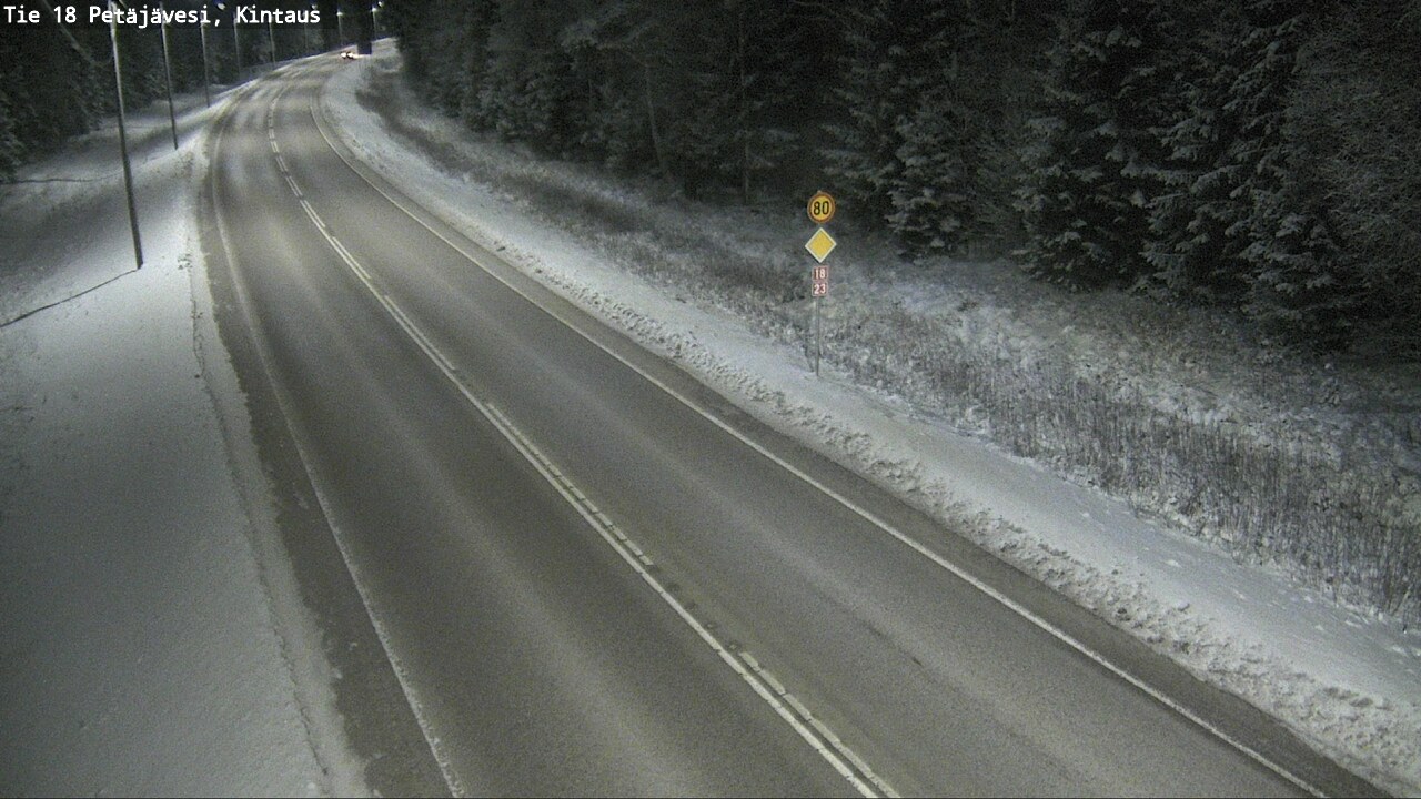 Weather Camera Image Road 18 Petäjävesi, Kintaus, Petäjävesi, Keski-Suomi
