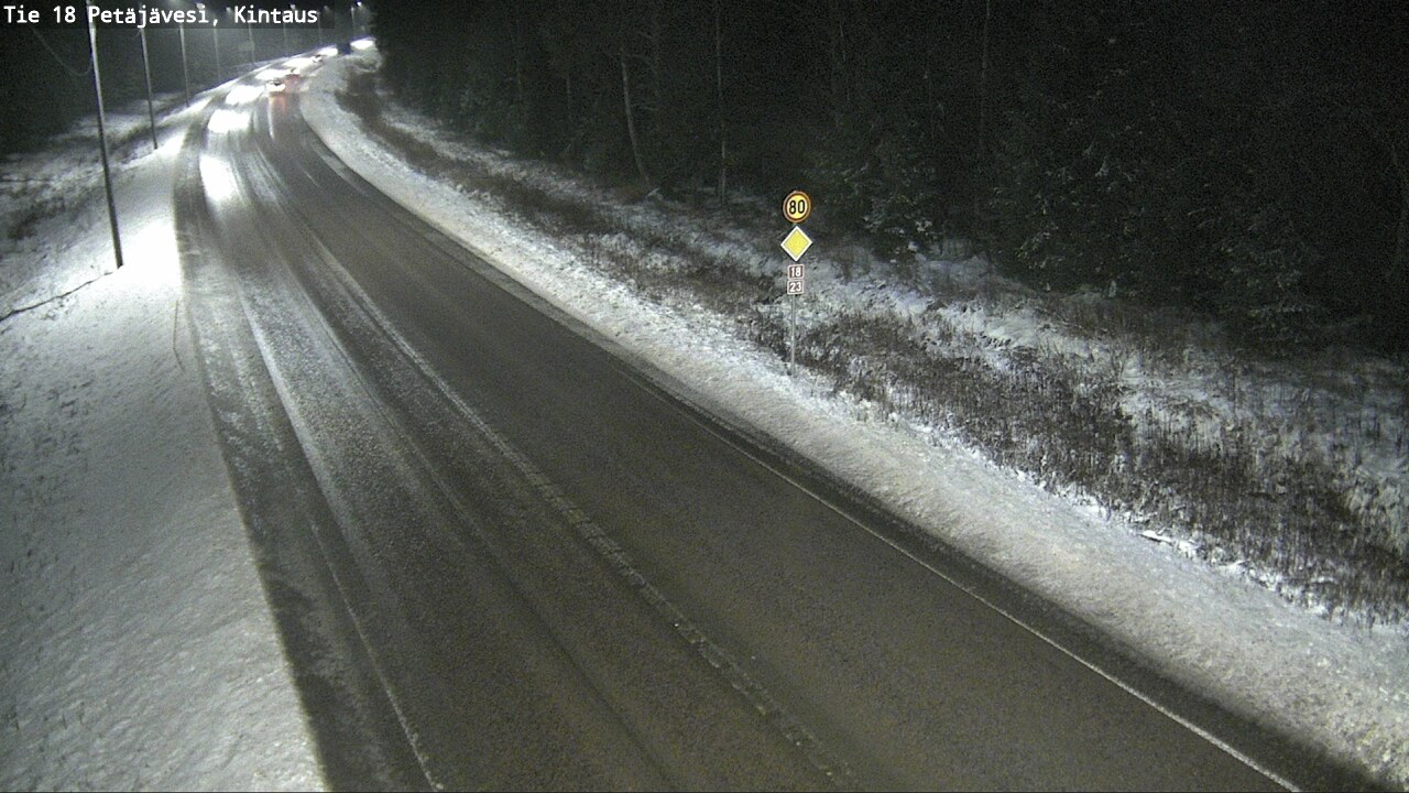 Weather Camera Image Väg 18 Petäjävesi, Kintaus, Petäjävesi, Keski-Suomi