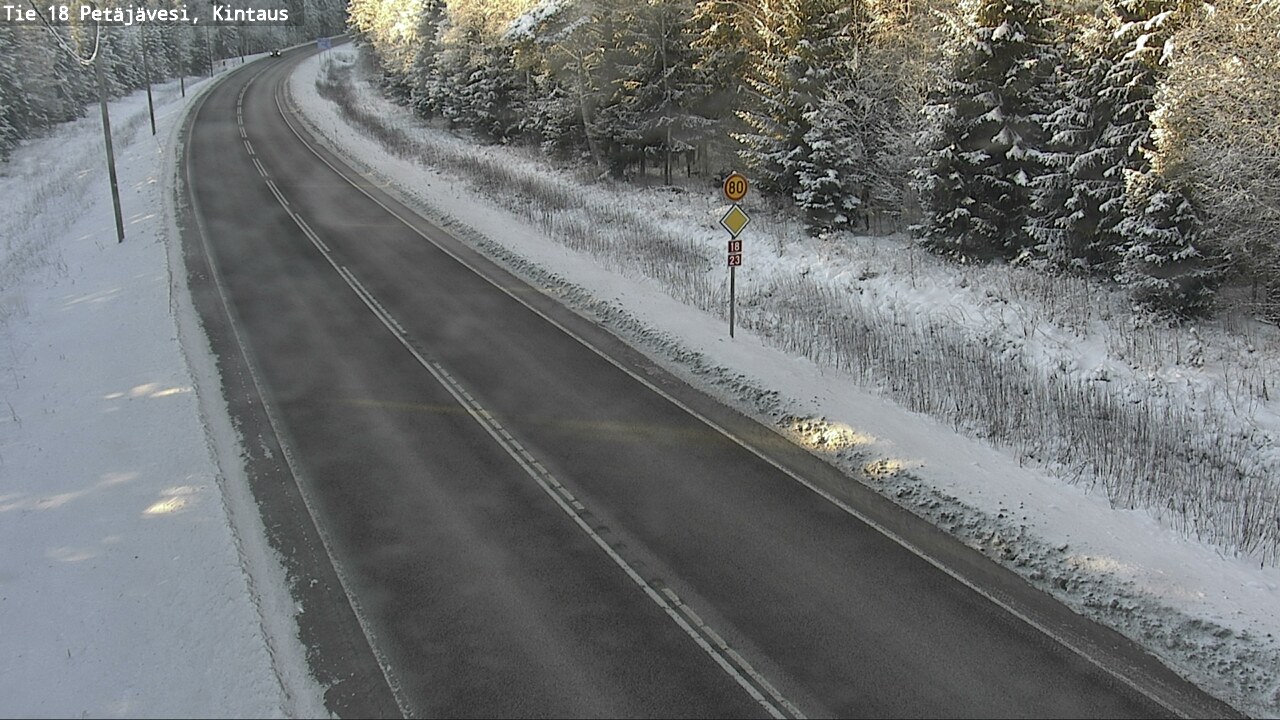 Weather Camera Image Road 18 Petäjävesi, Kintaus, Petäjävesi, Keski-Suomi
