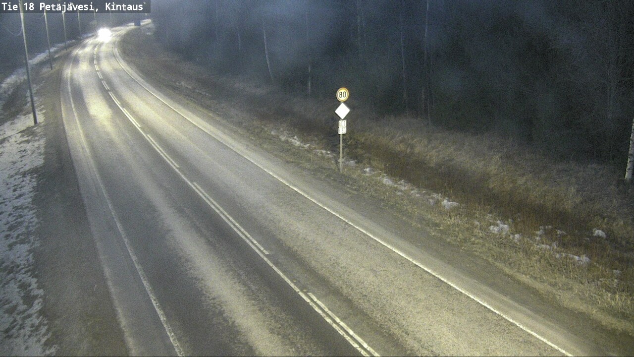 Weather Camera Image Väg 18 Petäjävesi, Kintaus, Petäjävesi, Keski-Suomi