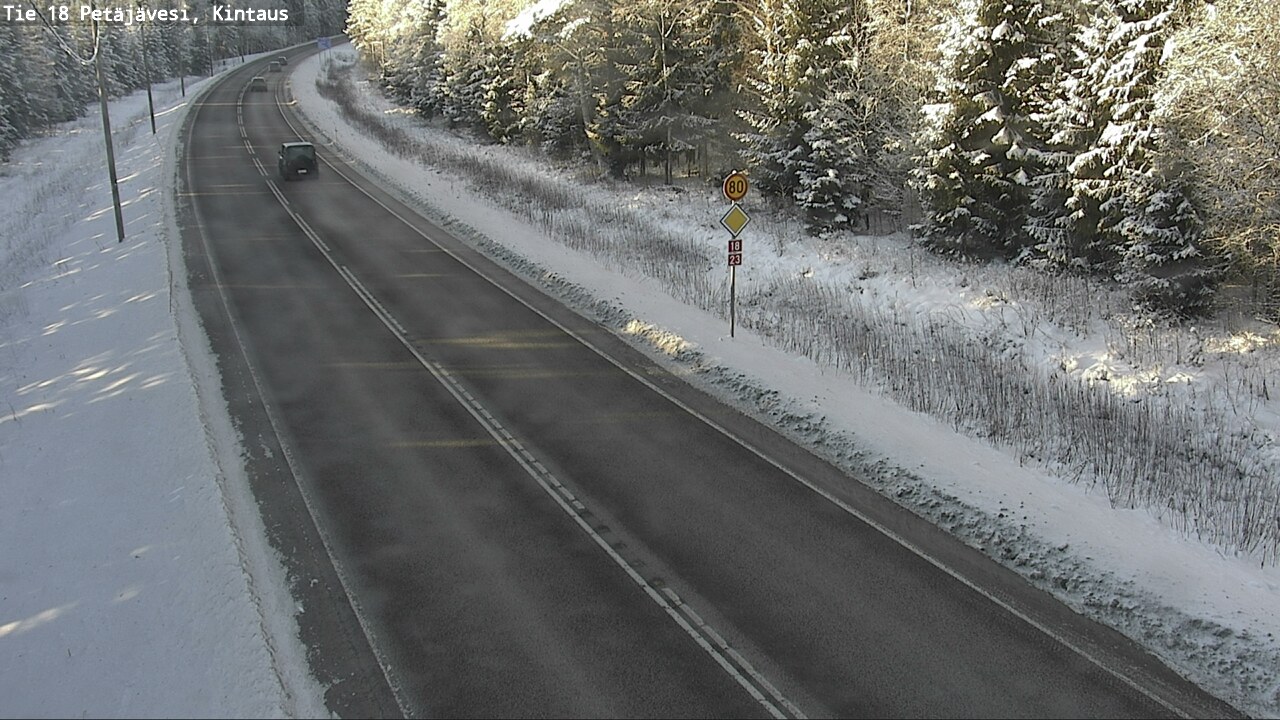 Weather Camera Image Road 18 Petäjävesi, Kintaus, Petäjävesi, Keski-Suomi