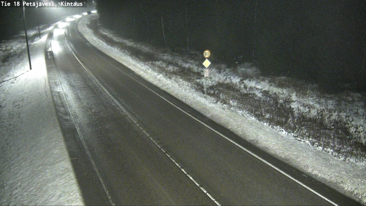 Weather Camera Image Väg 18 Petäjävesi, Kintaus, Petäjävesi, Keski-Suomi
