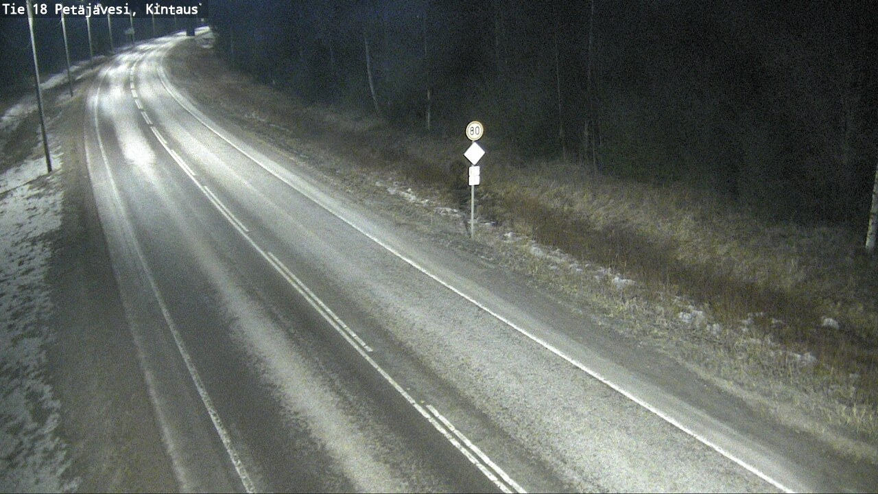 Weather Camera Image Väg 18 Petäjävesi, Kintaus, Petäjävesi, Keski-Suomi