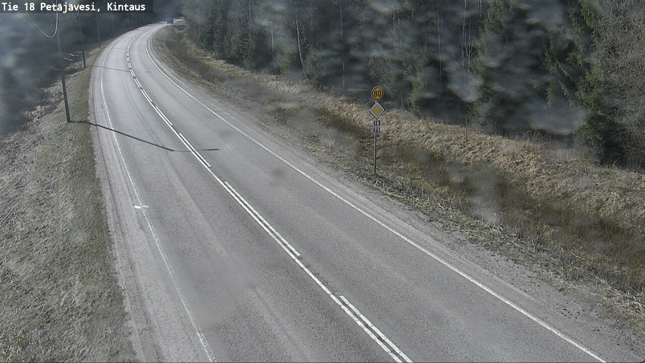 Weather Camera Image Väg 18 Petäjävesi, Kintaus, Petäjävesi, Keski-Suomi