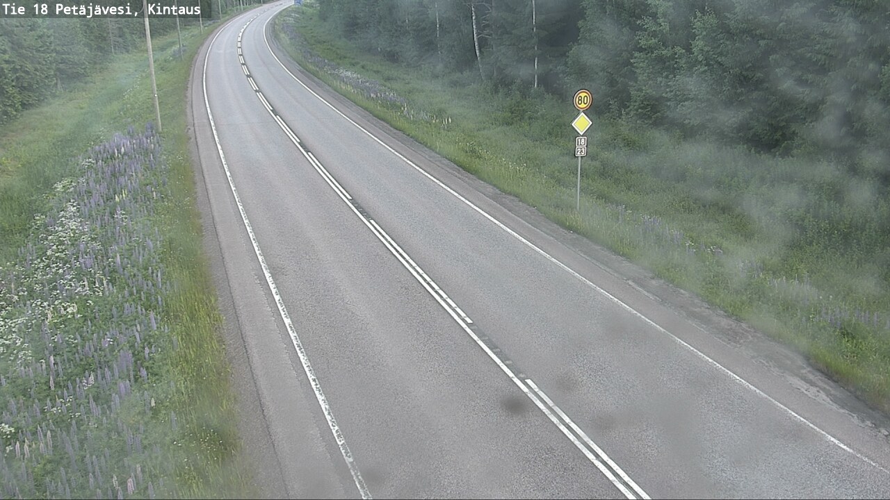 Weather Camera Image Road 18 Petäjävesi, Kintaus, Petäjävesi, Keski-Suomi