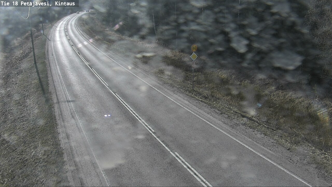 Weather Camera Image Väg 18 Petäjävesi, Kintaus, Petäjävesi, Keski-Suomi