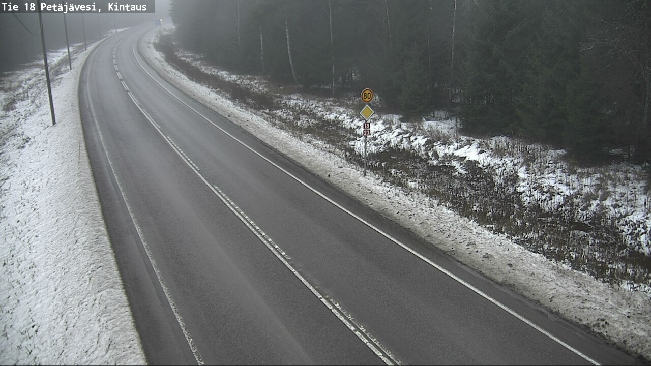 Weather Camera Image Väg 18 Petäjävesi, Kintaus, Petäjävesi, Keski-Suomi