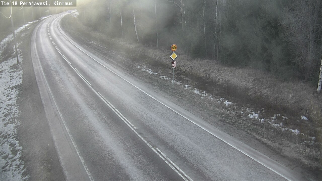 Weather Camera Image Road 18 Petäjävesi, Kintaus, Petäjävesi, Keski-Suomi