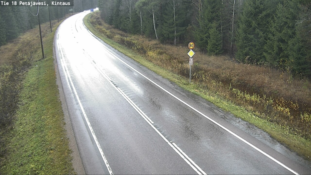 Weather Camera Image Road 18 Petäjävesi, Kintaus, Petäjävesi, Keski-Suomi