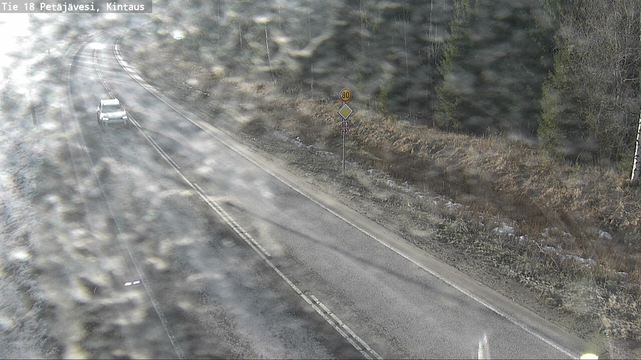 Weather Camera Image Road 18 Petäjävesi, Kintaus, Petäjävesi, Keski-Suomi