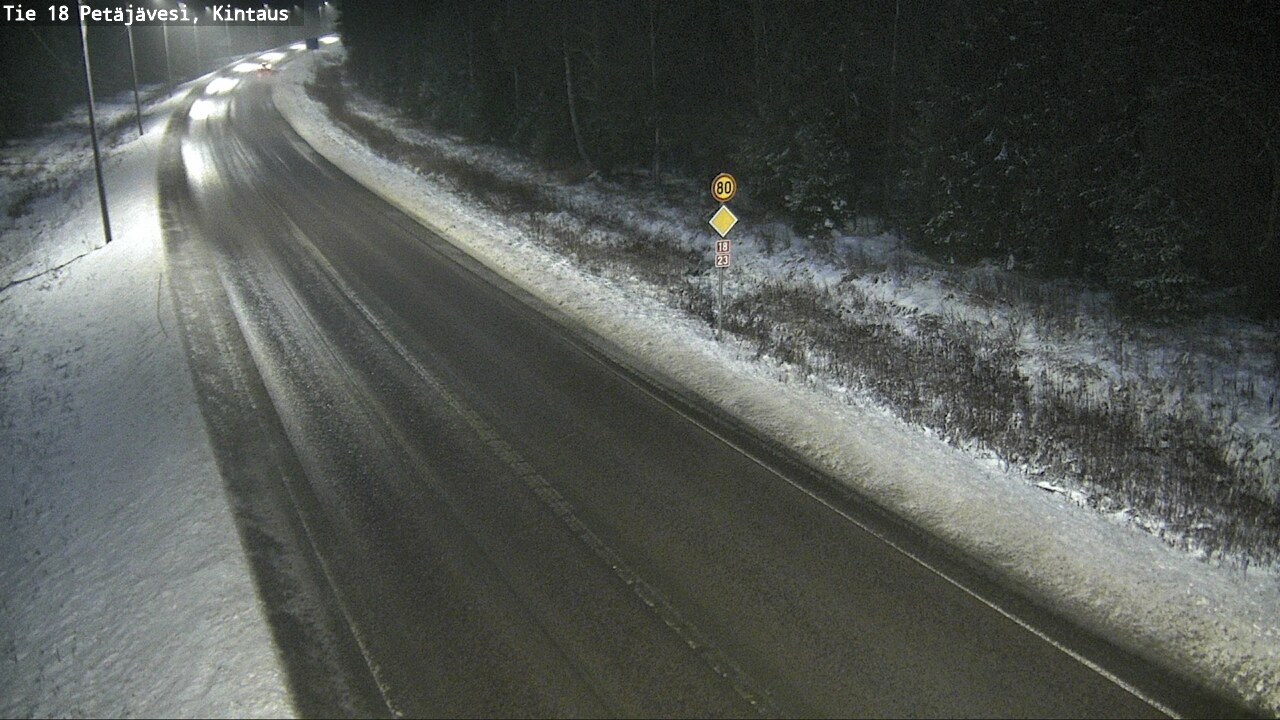 Weather Camera Image Väg 18 Petäjävesi, Kintaus, Petäjävesi, Keski-Suomi