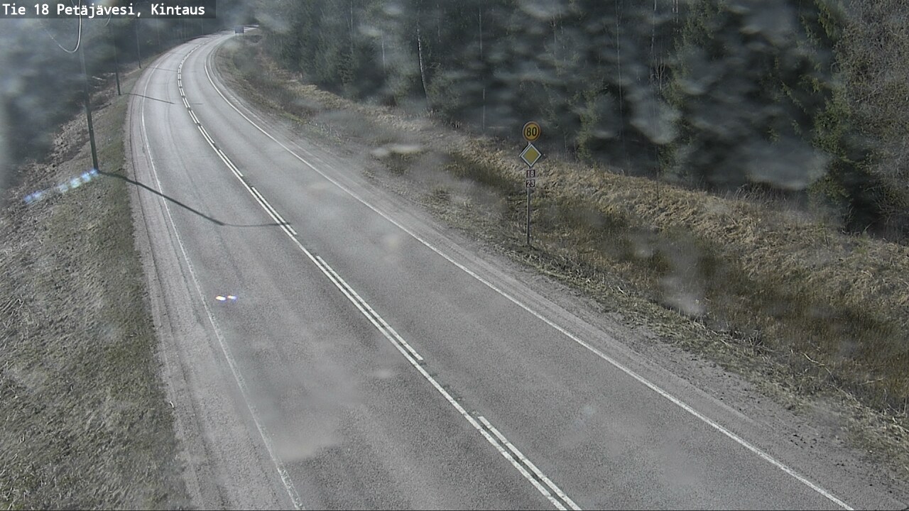 Weather Camera Image Väg 18 Petäjävesi, Kintaus, Petäjävesi, Keski-Suomi