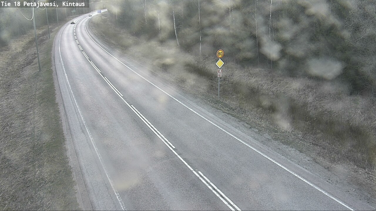 Weather Camera Image Väg 18 Petäjävesi, Kintaus, Petäjävesi, Keski-Suomi