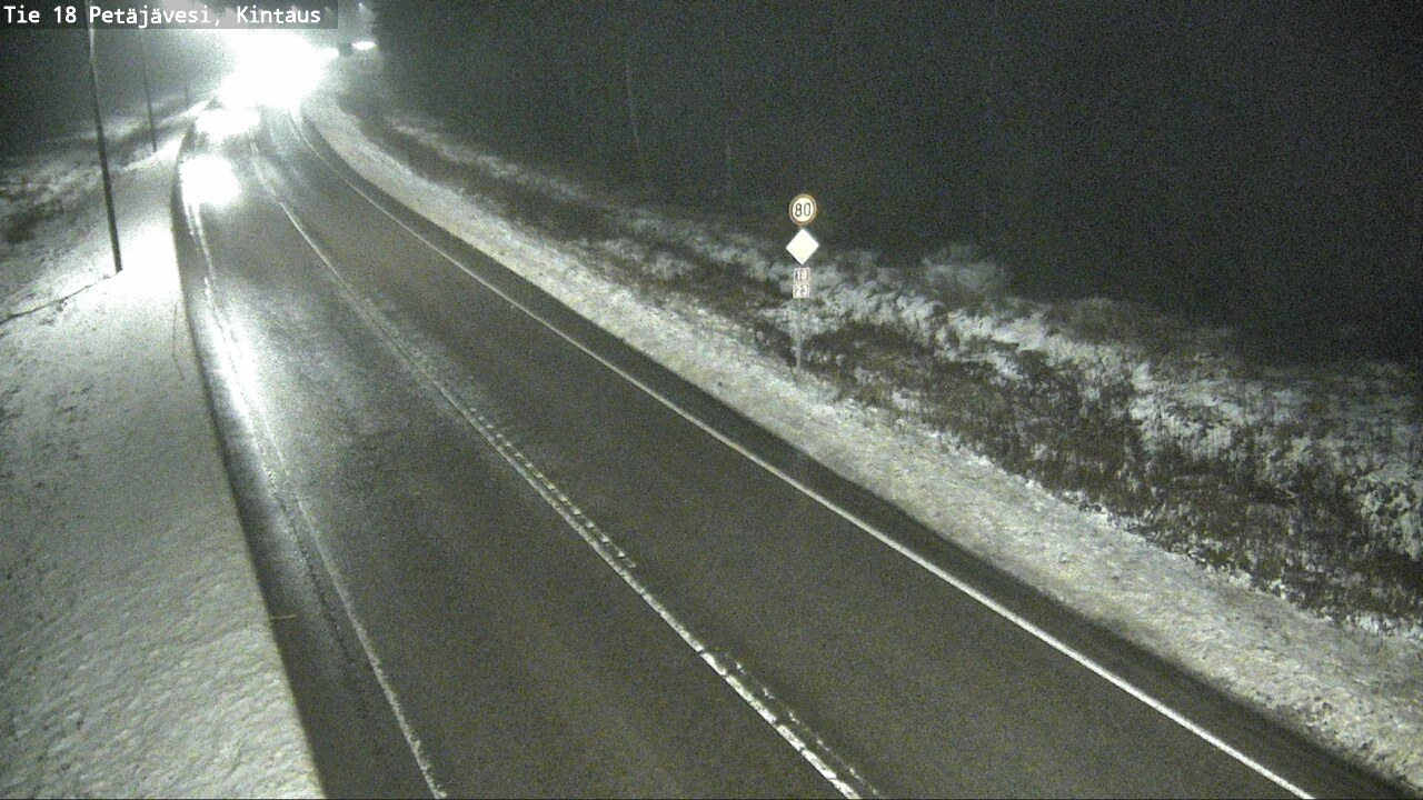 Weather Camera Image Väg 18 Petäjävesi, Kintaus, Petäjävesi, Keski-Suomi