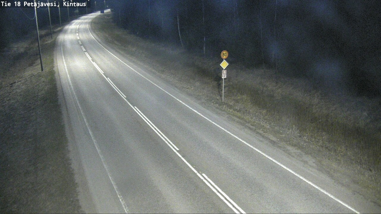 Weather Camera Image Väg 18 Petäjävesi, Kintaus, Petäjävesi, Keski-Suomi