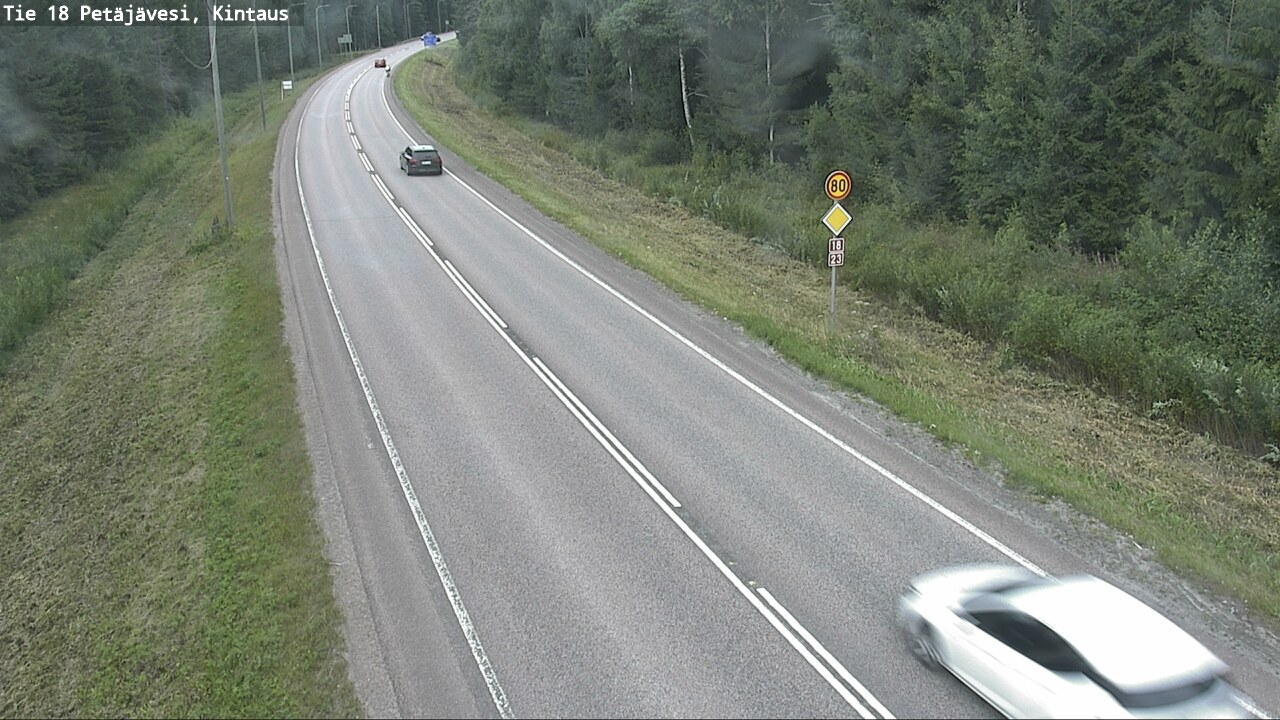 Weather Camera Image Road 18 Petäjävesi, Kintaus, Petäjävesi, Keski-Suomi