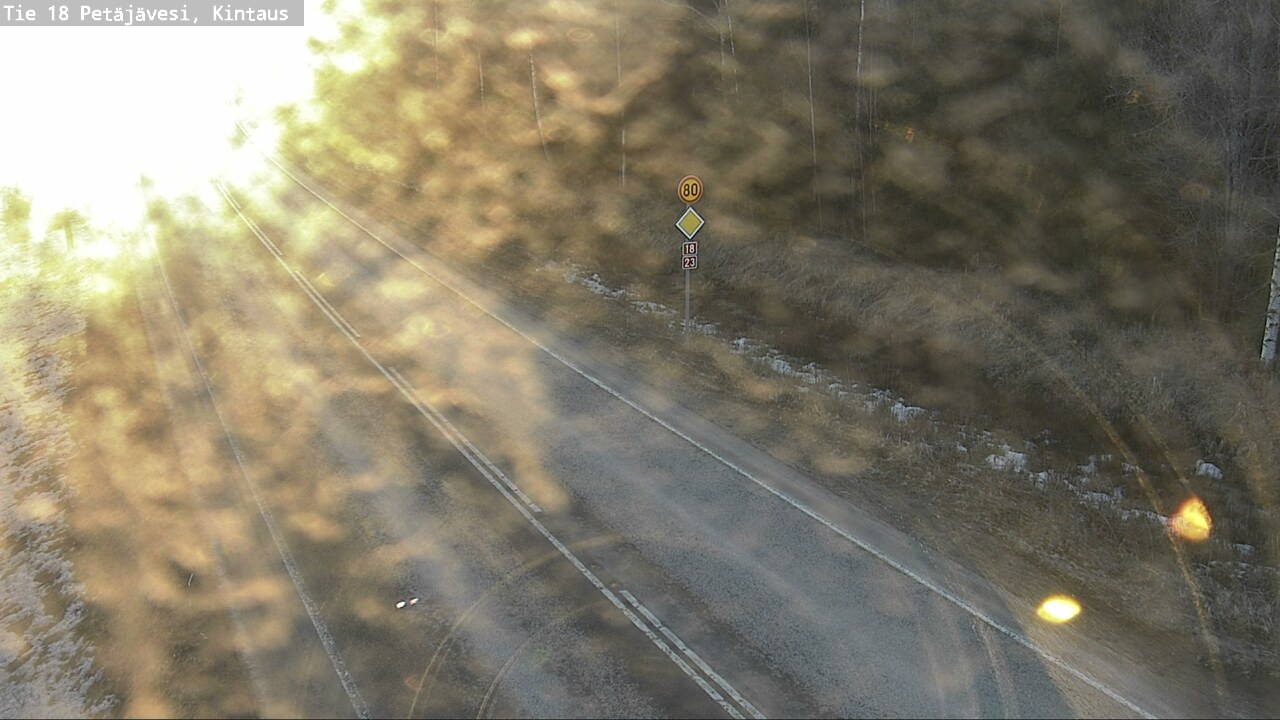 Weather Camera Image Road 18 Petäjävesi, Kintaus, Petäjävesi, Keski-Suomi