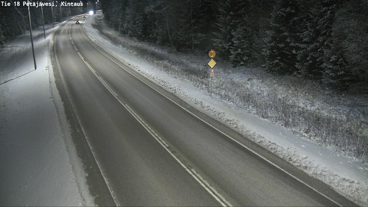 Weather Camera Image Road 18 Petäjävesi, Kintaus, Petäjävesi, Keski-Suomi