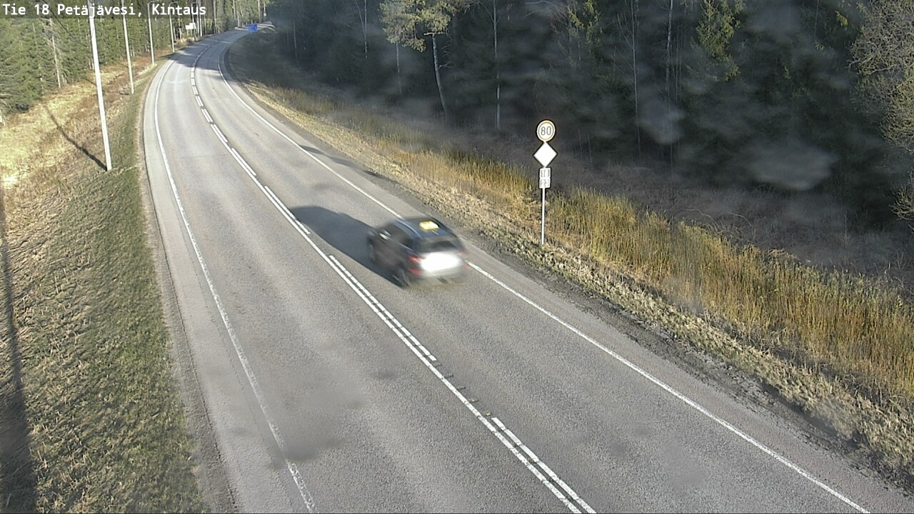 Weather Camera Image Road 18 Petäjävesi, Kintaus, Petäjävesi, Keski-Suomi