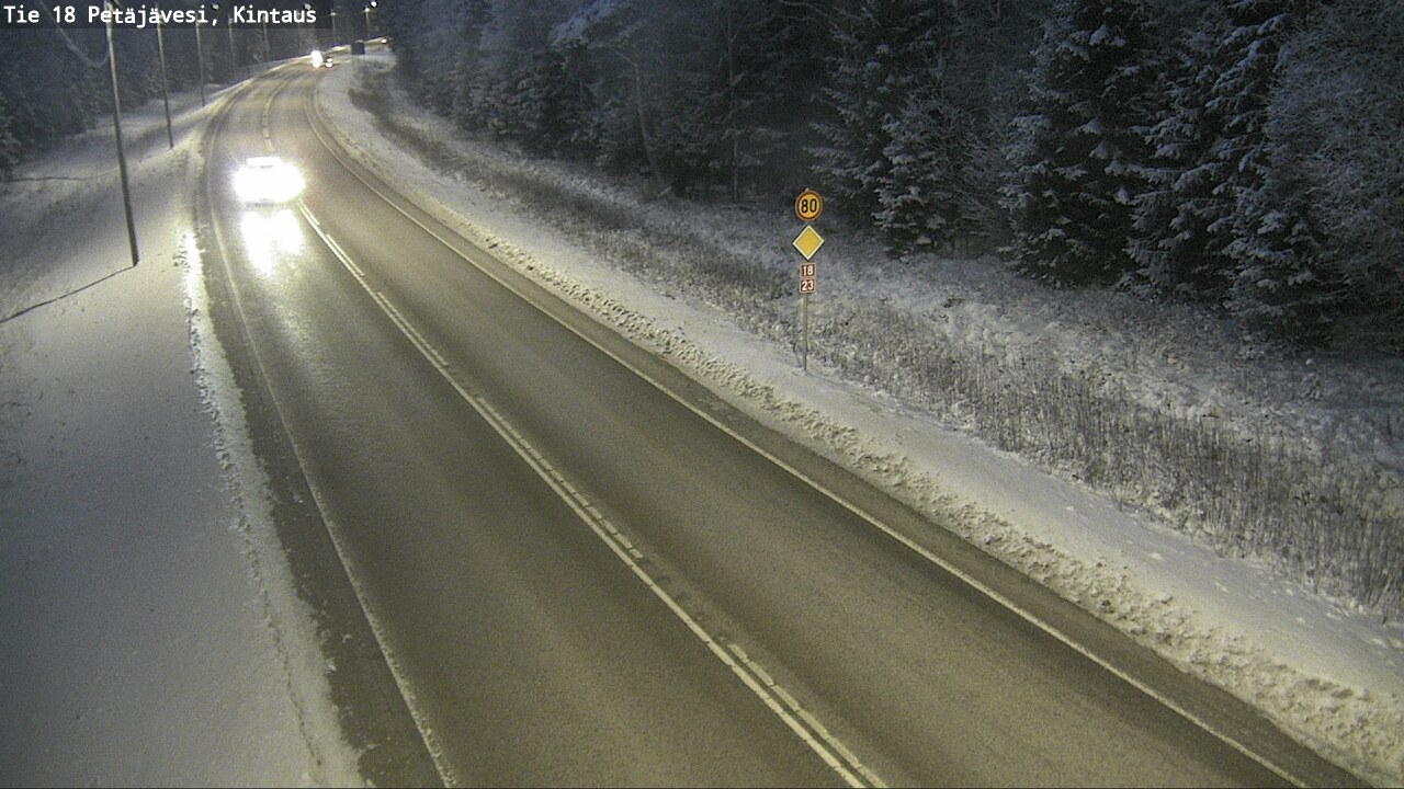 Weather Camera Image Road 18 Petäjävesi, Kintaus, Petäjävesi, Keski-Suomi