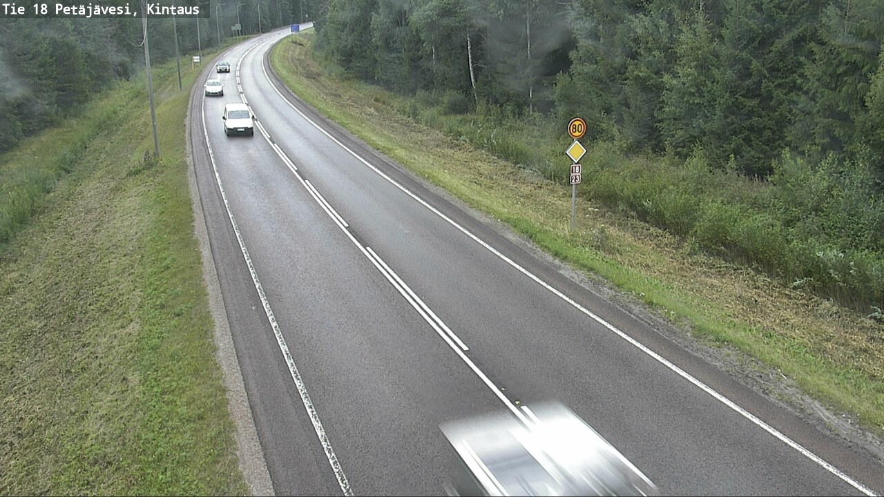 Weather Camera Image Road 18 Petäjävesi, Kintaus, Petäjävesi, Keski-Suomi