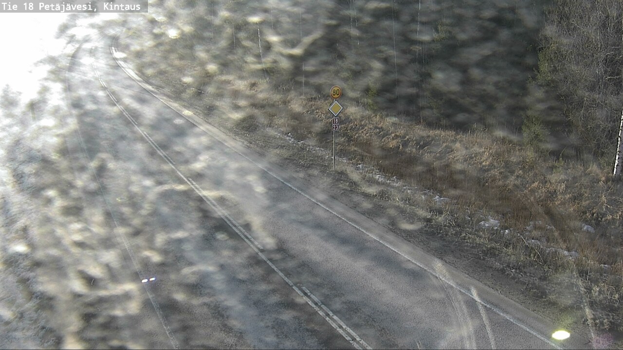 Weather Camera Image Road 18 Petäjävesi, Kintaus, Petäjävesi, Keski-Suomi