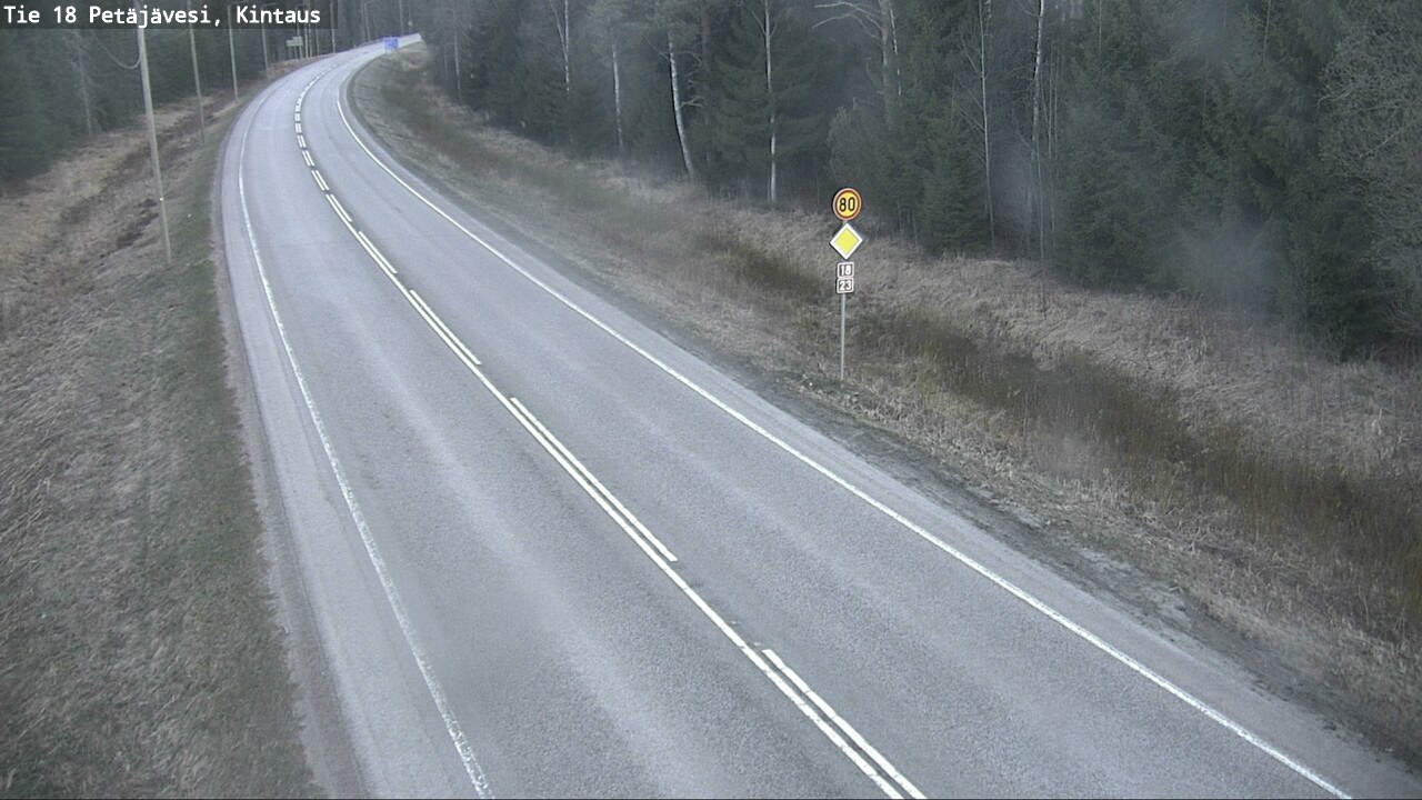 Weather Camera Image Road 18 Petäjävesi, Kintaus, Petäjävesi, Keski-Suomi