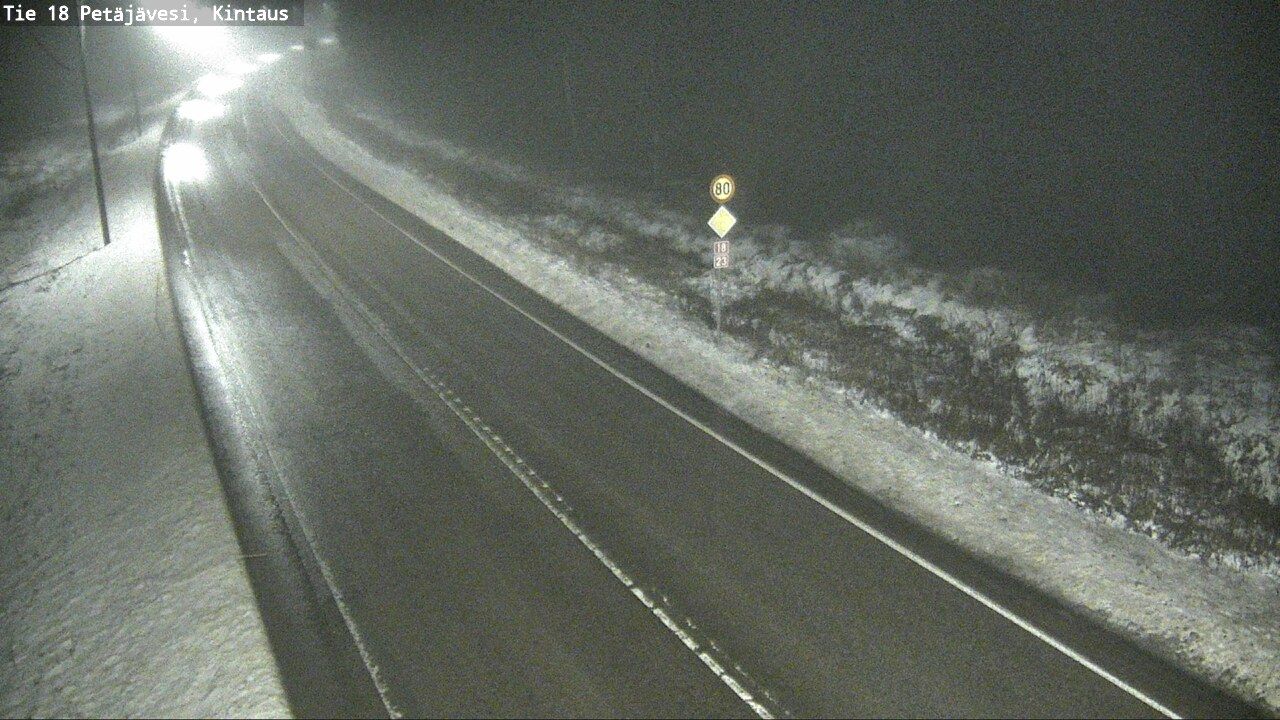 Weather Camera Image Väg 18 Petäjävesi, Kintaus, Petäjävesi, Keski-Suomi