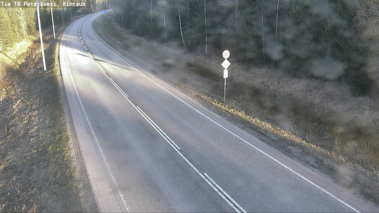 Weather Camera Image Road 18 Petäjävesi, Kintaus, Petäjävesi, Keski-Suomi