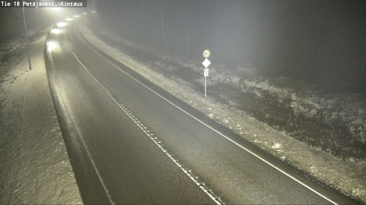 Weather Camera Image Väg 18 Petäjävesi, Kintaus, Petäjävesi, Keski-Suomi