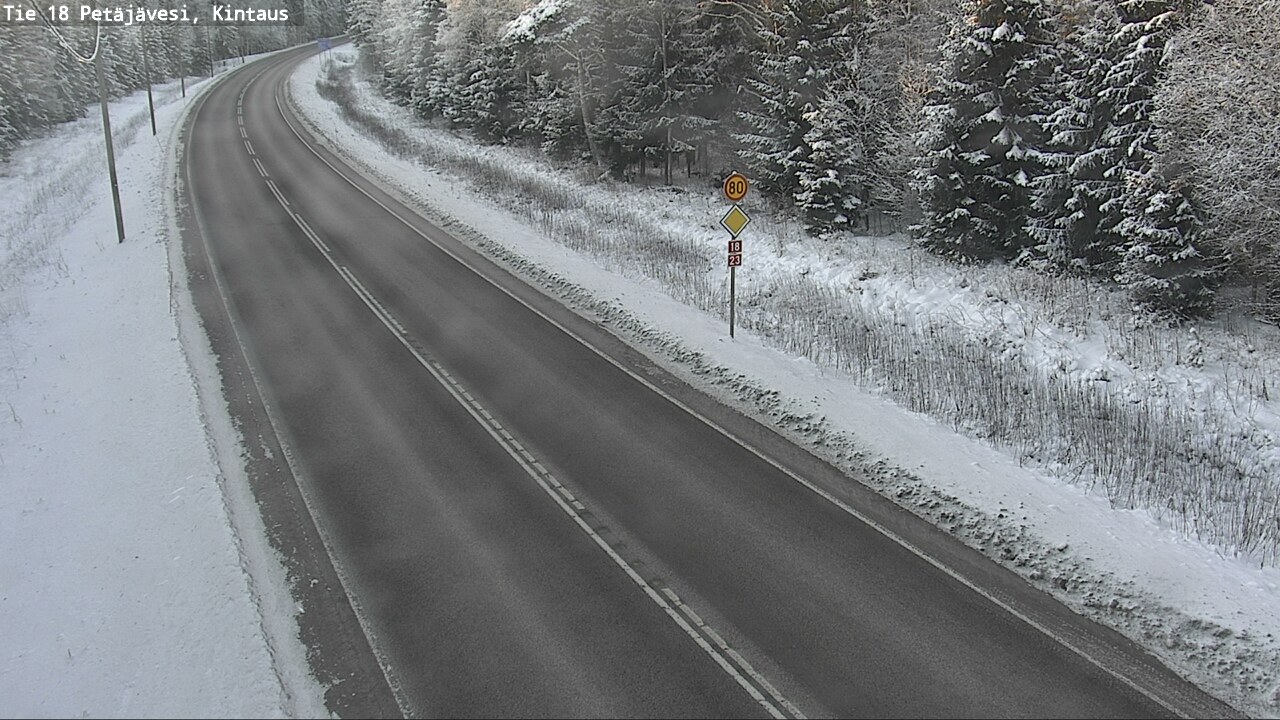 Weather Camera Image Road 18 Petäjävesi, Kintaus, Petäjävesi, Keski-Suomi