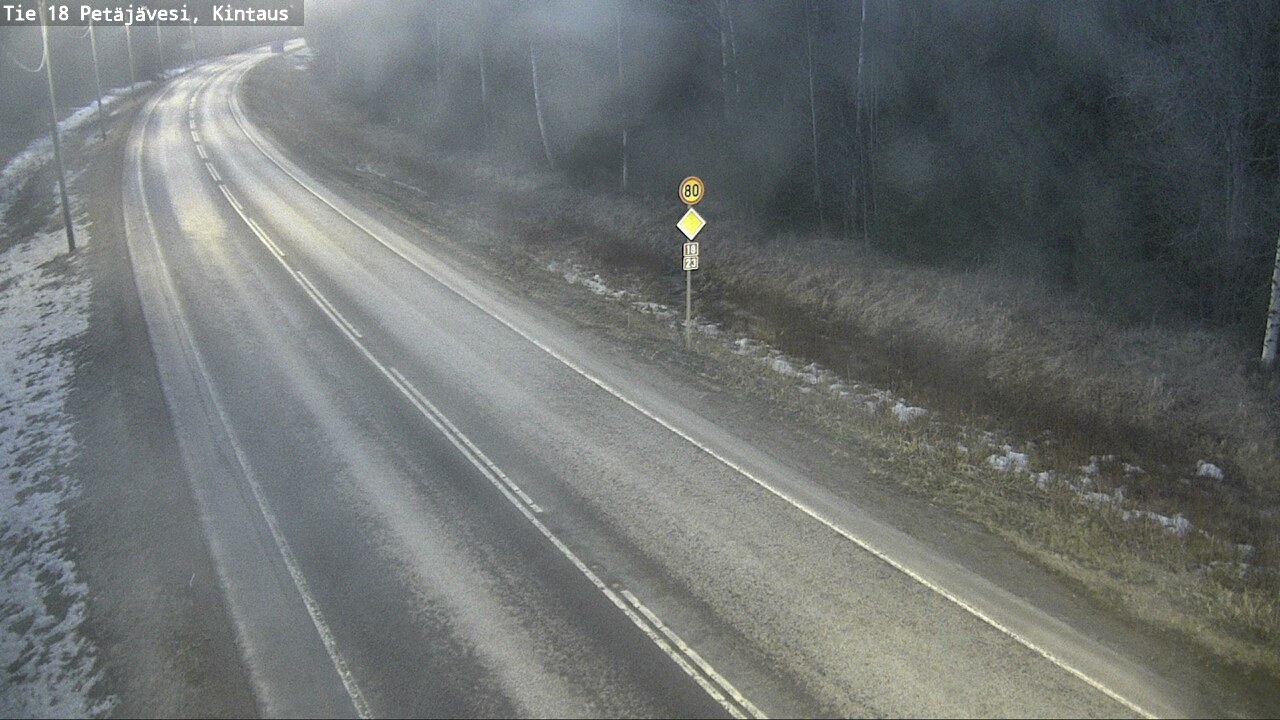 Weather Camera Image Väg 18 Petäjävesi, Kintaus, Petäjävesi, Keski-Suomi