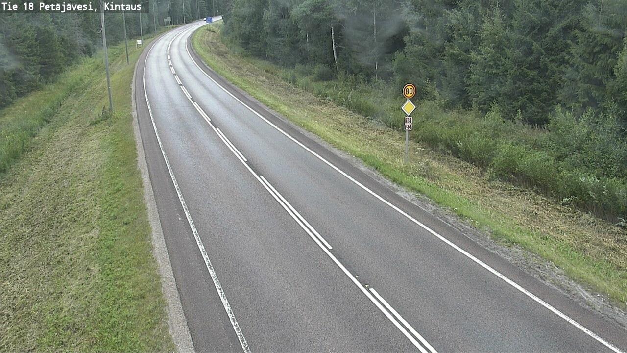Weather Camera Image Road 18 Petäjävesi, Kintaus, Petäjävesi, Keski-Suomi