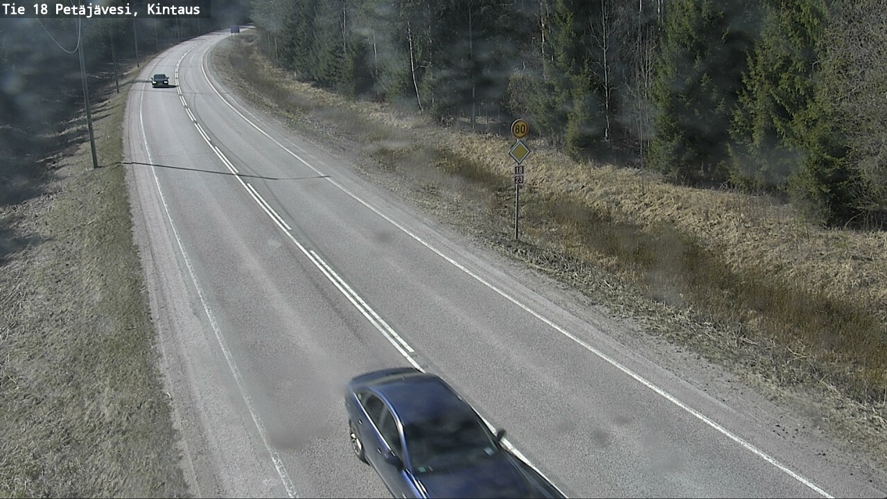 Weather Camera Image Väg 18 Petäjävesi, Kintaus, Petäjävesi, Keski-Suomi