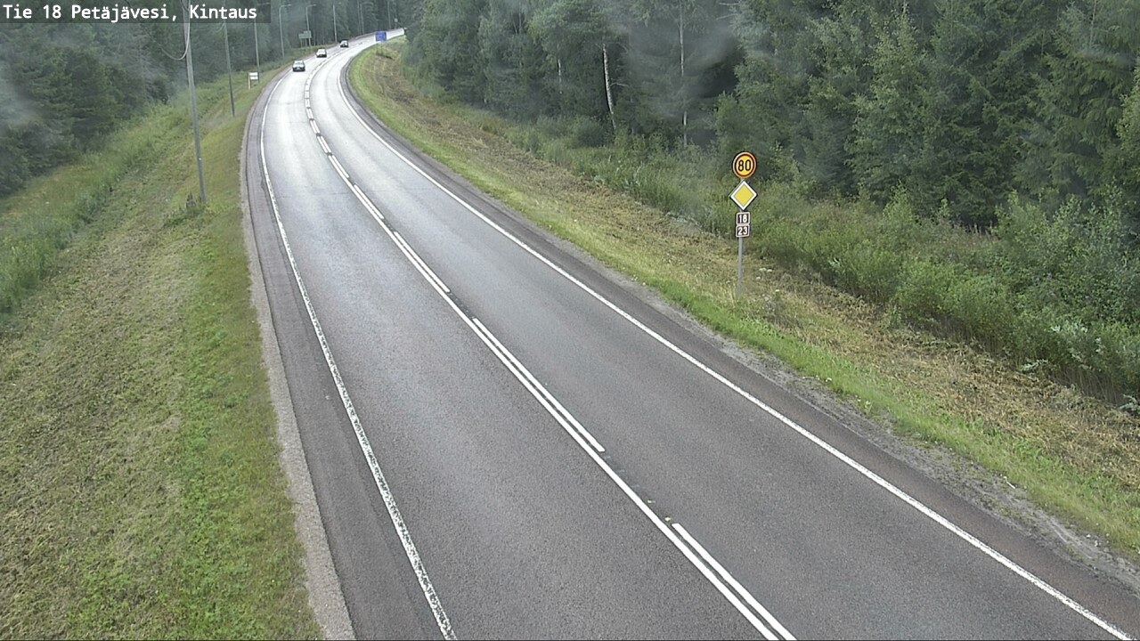 Weather Camera Image Road 18 Petäjävesi, Kintaus, Petäjävesi, Keski-Suomi