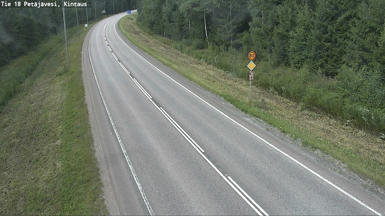 Weather Camera Image Road 18 Petäjävesi, Kintaus, Petäjävesi, Keski-Suomi