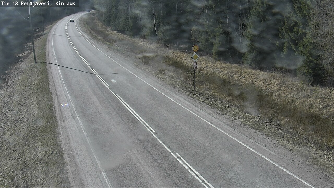 Weather Camera Image Väg 18 Petäjävesi, Kintaus, Petäjävesi, Keski-Suomi