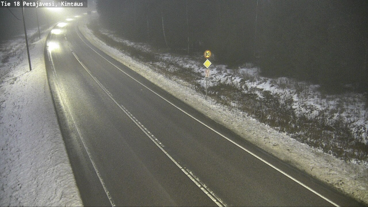 Weather Camera Image Väg 18 Petäjävesi, Kintaus, Petäjävesi, Keski-Suomi