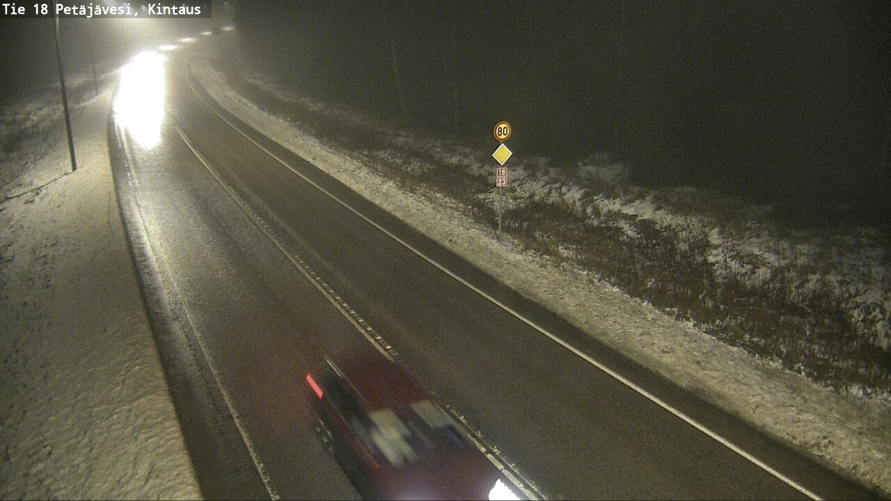 Weather Camera Image Väg 18 Petäjävesi, Kintaus, Petäjävesi, Keski-Suomi