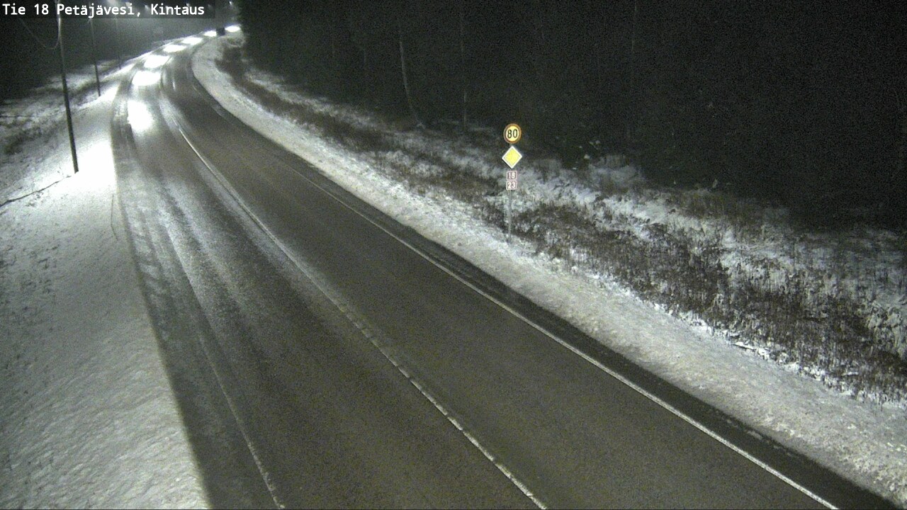 Weather Camera Image Väg 18 Petäjävesi, Kintaus, Petäjävesi, Keski-Suomi