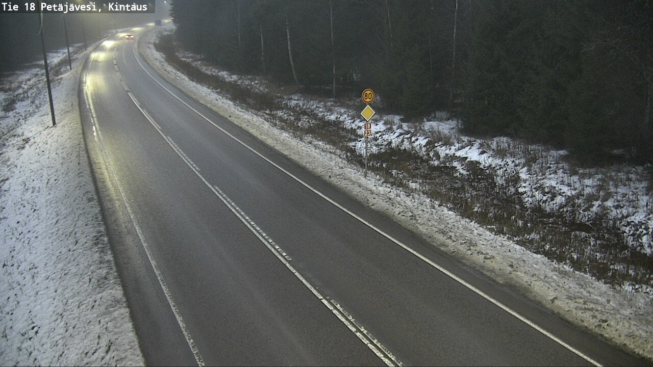Weather Camera Image Road 18 Petäjävesi, Kintaus, Petäjävesi, Keski-Suomi