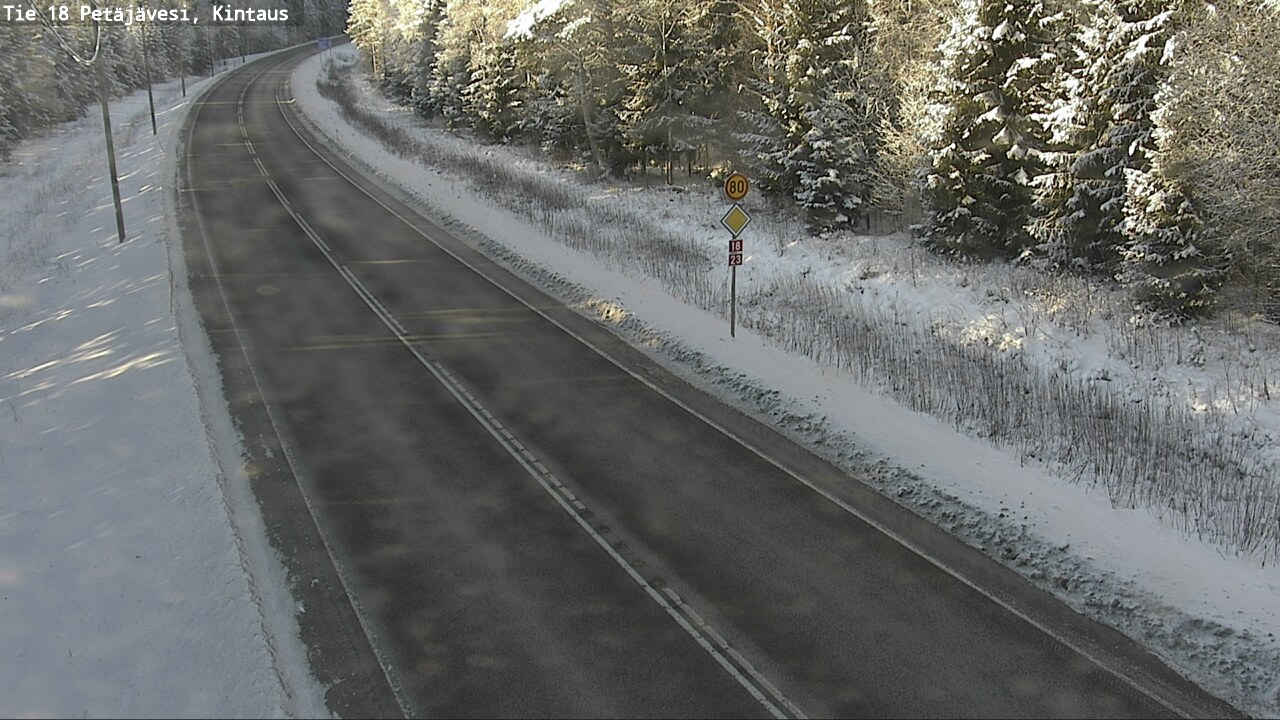 Weather Camera Image Road 18 Petäjävesi, Kintaus, Petäjävesi, Keski-Suomi